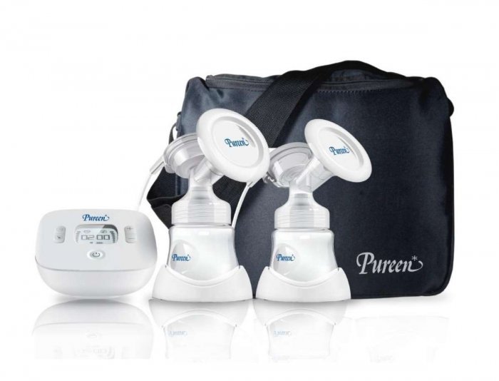 เครื่องปั๊มนมไฟฟ้าเพียวรีน แบบปั๊มคู่ (Electronic Double Breast Pump)