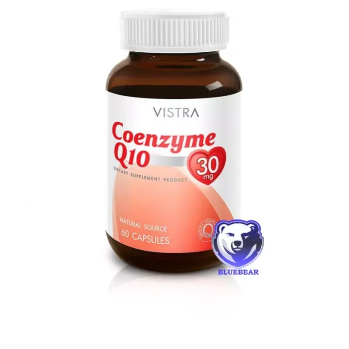Vistra Coenzyme Q10 วิสทร้า โคเอนไซม์ คิวเท็น [60 เม็ด][ขวดใหญ่]