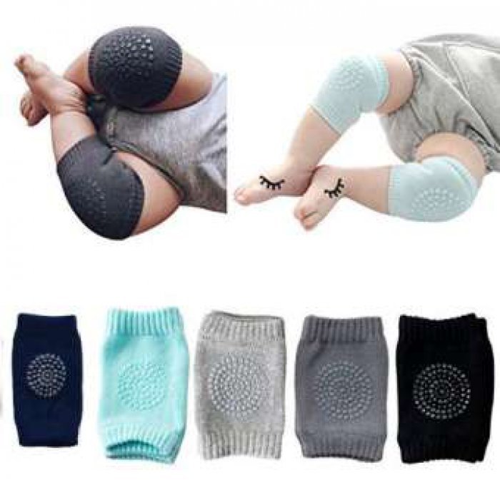 ชุดรองเข่าป้องงกันเข่า, รองเข่าทารก, ขา, 5 สีให้เลือก Kids Crawling Knee Protectors with Grips, Infant Knee Pads, Leg Warmers, 5 Colors Available