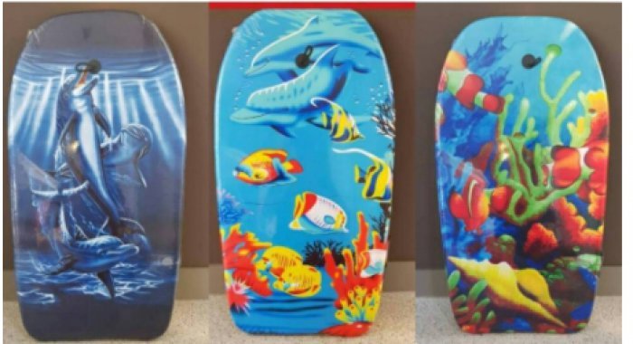 กระดานโต้คลื่นขนาดกลาง size 83*46.5*5Cm.