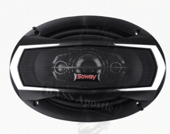 BASS Apostle ลำโพงติดรถยนต์ 6x9นิ้ว 300วัตต์ SOWAY TS-6975 ลำโพง 6*9นิ้ว 3ทาง ลำโพงแกนร่วมขนาด6x9นิ้ว ลำโพงรถยนต์6*9นิ้ว