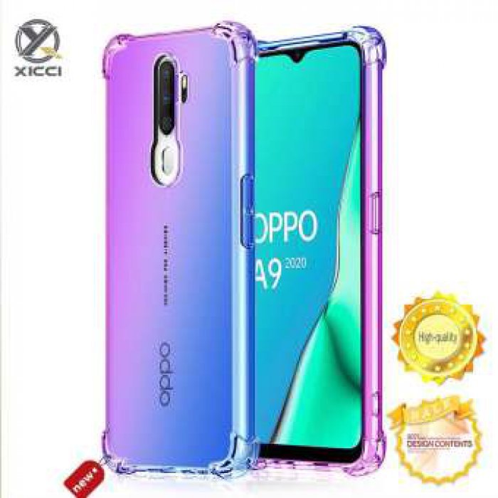 Xicci สำหรับ OPPO Reno 2 A9(2020) A5(2020) a11x ไล่ระดับสีกรณีปกอ่อน TPU ซิลิโคนโทรศัพท์กรณีปกหลังถุงลมนิรภัยกันกระแทกปลอก