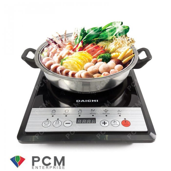 แซ่บสุดคุ้ม DAICHI เตาแม่เหล็กไฟฟ้า รุ่น IN-004 1500 Watt พร้อม หม้อสแตนเลส 3 ลิตร เตาแม่เหล็ก เตาไฟฟ้า เตาอินดักชั่น เตาไฟฟ้าinduction เตาinduction เตาไฟฟ้าแม่เหล็ก ตั้งโต๊ะ ตั้งพื้น magnetic stove i