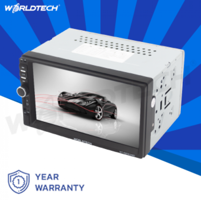Worldtech รุ่น WT-55FDCKBT-19 เครื่องเสียงรถ,วิทยุติดรถยนต์ 2Din 7 นิ้ว Mirror Link , Android และ IOS (วิทยุ mp3 usb บลูทูธ)
