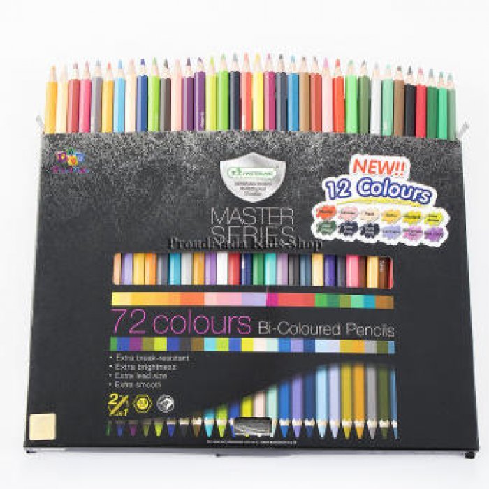 Master Art มาสเตอร์อาร์ต ดินสอสี สีไม้ 2 หัว 72 สี รุ่นมาสเตอร์ซีรี่ย์(MASTER SERIES)