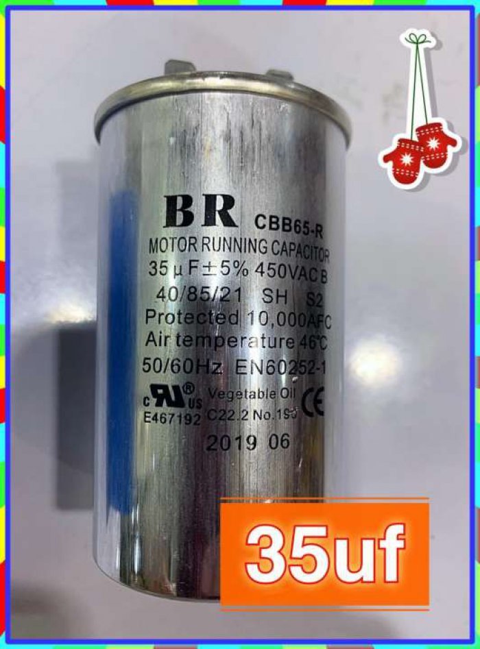 BR Running Capacitor แคปรัน คาปาซิเตอร์ 35 uF