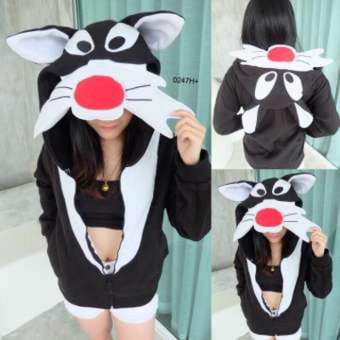 TW0247 เสื้อกันหนาวหัวการ์ตูน #1#