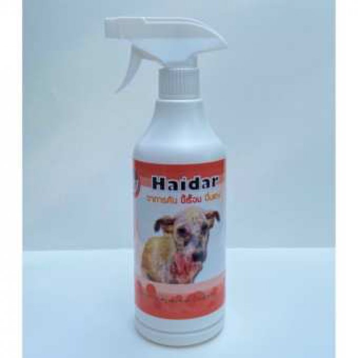 Haidar สเปรย์ สมุนไพร ช่วยรักษาอาการ คัน ผื่นแดง ขี้เรื้อน เปียก และ แห้ง 500 ml.