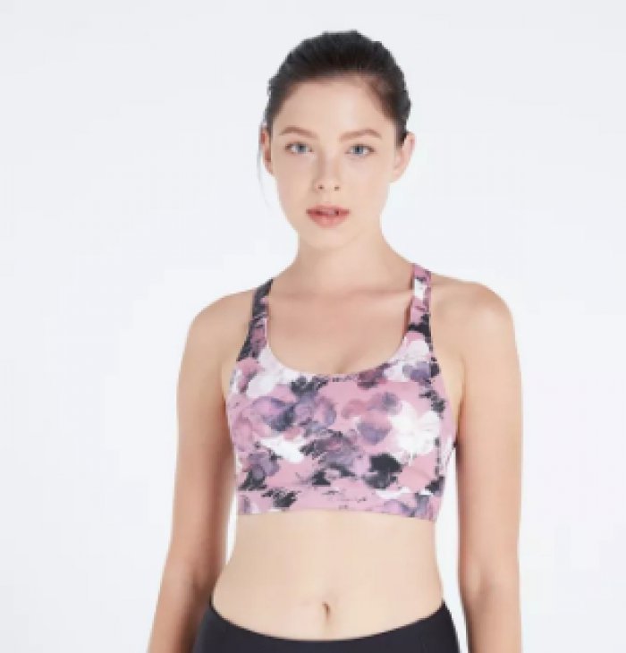 Wakingbee Hybrid Bratop (Poppy) สปอร์ตบราพร้อมเสื้อคลุม ถอดออกได้ ออกกำลังกาย โยคะ ฟิตเนส