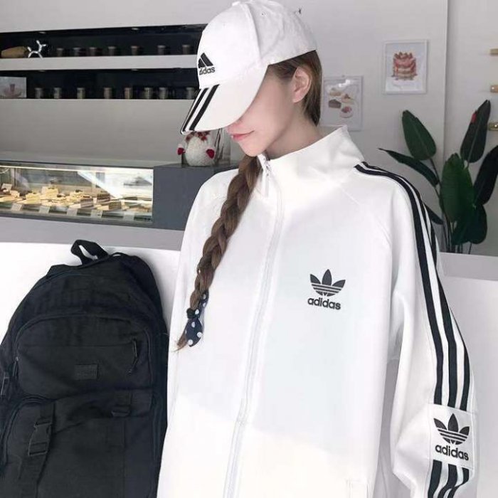 เสื้อแจ็คเก็ตลำลอง Adidasสำหรับผู้ชายและผู้หญิง（สวมใส่ได้40KG-72KG)ผู้ชายผู้หญิงใส่ได้หมด