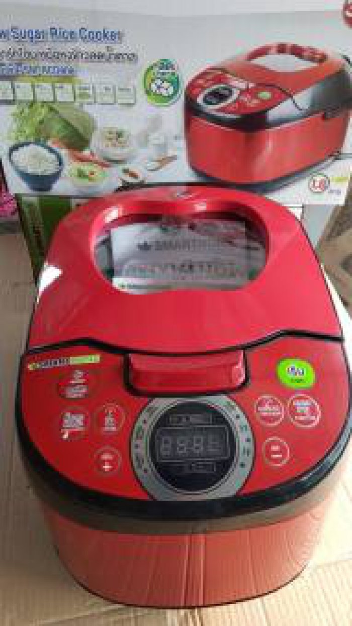 SMARTHOME หม้อหุงข้าวลดน้ำตาลLow Sugar Rice Cooker SM-RCD906(S)Red1.8 ลิตร รับประกัน3ปี