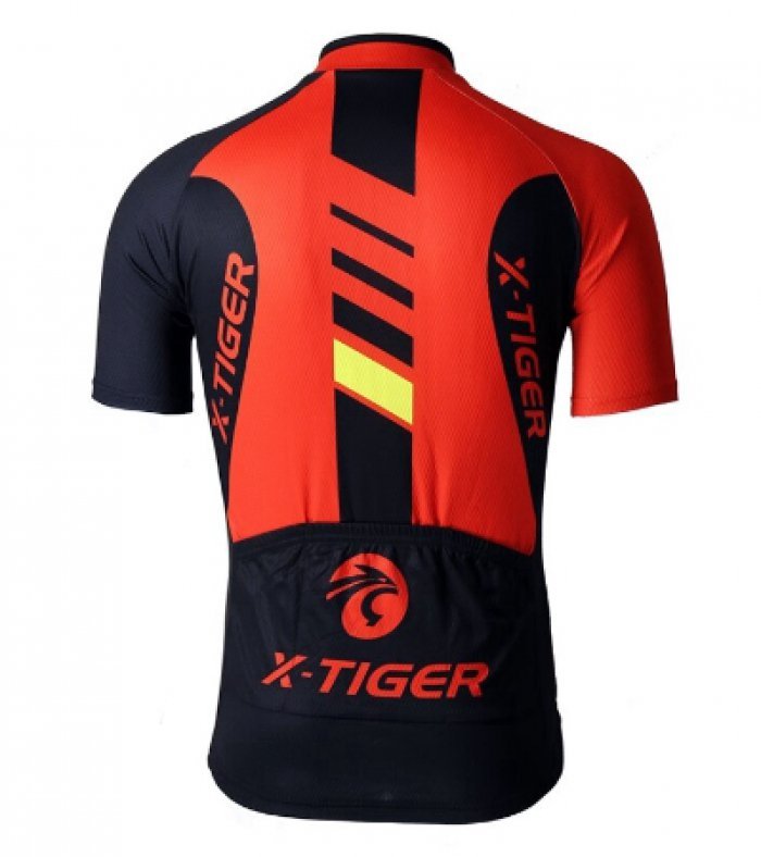 X-TIGER เสื้อผ้าขี่จักรยานผู้ชาย, เสื้อผ้าจักรยานสั้นแขนสั้นแห้งเร็ว, ชุดปั่นจักรยาน