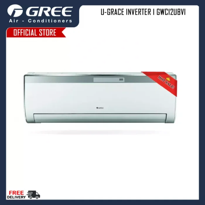 GREE แอร์ติดผนัง U-Grace Inverter ขนาด 12,188 BTU รุ่น GWC12UBVI