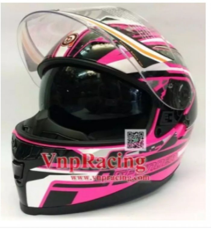 หมวกกันน็อค BILMOLA DEFENDER แว่น 2 ชั้น ลาย D-Camo Fuxia ชมพู(XXL 63-64CM)