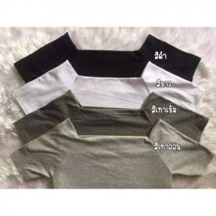 เสื้อเปิดไหล่แขนสั้นใส่แล้วดูเก๋ ใส่ได้ทุกยุคทุกสมัย ไม่มี OUT