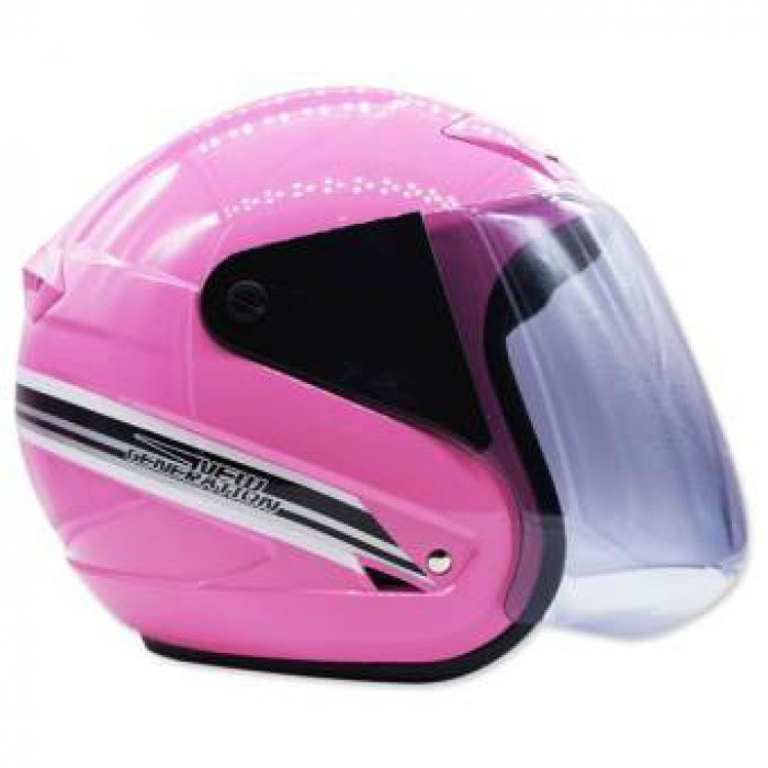 SPACE CROWN หมวกกันน๊อค รุ่น WS-I (สีชมพู)