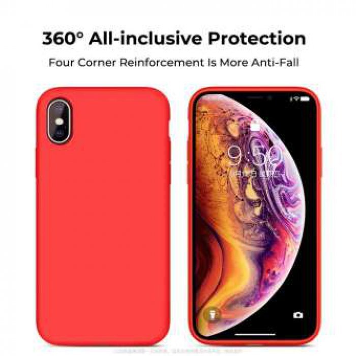 Sanptoch เคสนุ่มบางสำหรับ iPhone 11 PRO MAX x XR XS MAX 8 7 6 6s ปลอกซิลิโคนเหลวของแท้ปลอกสีลูกกวาดสำหรับ iPhone x XS 11 PRO MAX XR