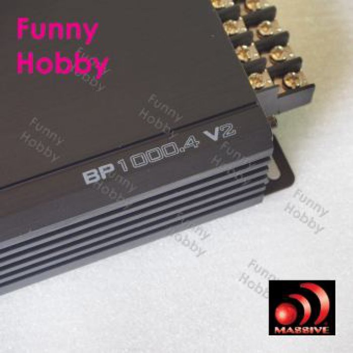 แอมป์ MASSIVE รุ่น BP1000.4 V2- 80 WATTS RMS X 4 @ 4 OHM 4 CHANNEL AMPLIFIER