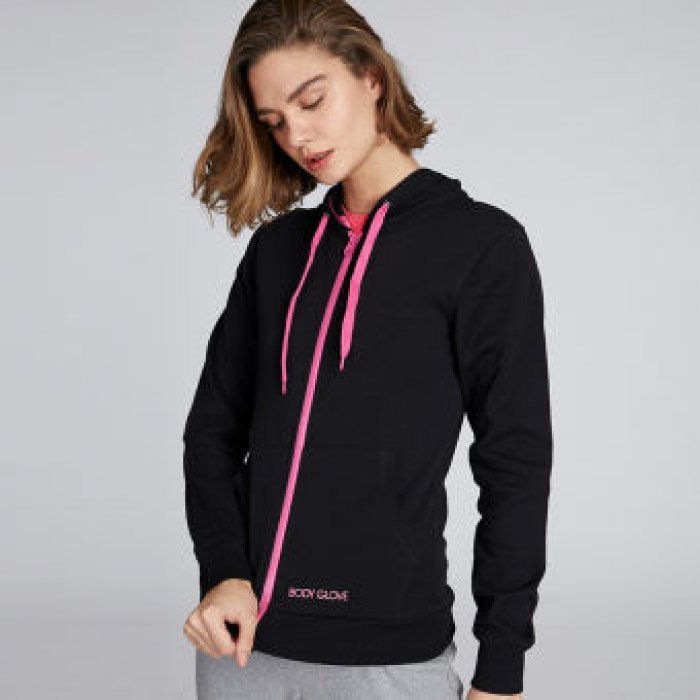 BODY GLOVE Sport Casual Women Hoodies เสื้อฮู้ดแขนยาว ผู้หญิง รุ่น Interlock สี Black