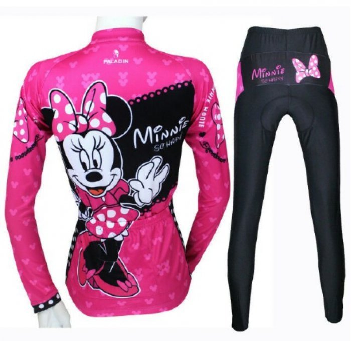 ชุดปั่นจักรยาน Minnie Mouse แขนยาว (Pre-Order)
