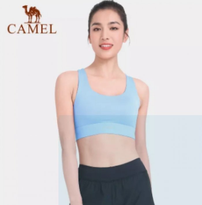 Camel ผู้หญิงชุดชั้นในกีฬากันกระแทกโยคะฟิตเนสบราหญิง