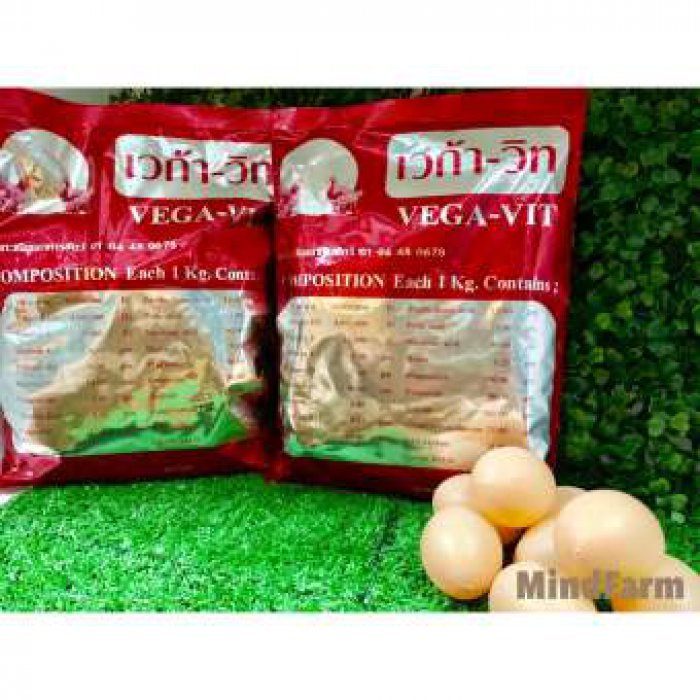 เวก้า-วิท วิตามินละลายน้ำสำหรับไก่ เป็ด สุกร ขนาด 1 kg