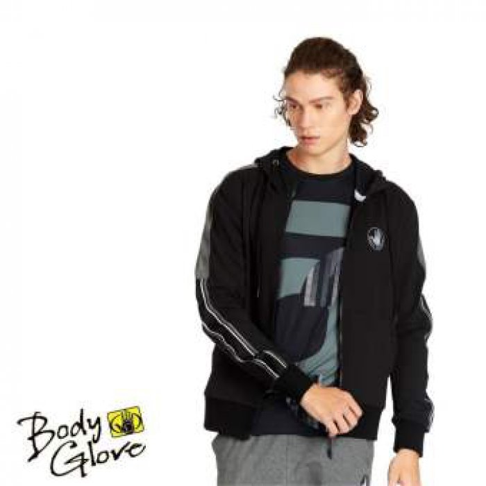 BODY GLOVE เสื้อฮู้ดแขนยาว Active Black Light Men Hoodies สีดำ ✓ ไซส์S