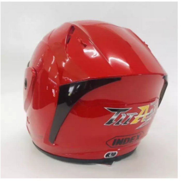 หมวกกันน็อค INDEX TITAN 3 สีแดงเงา