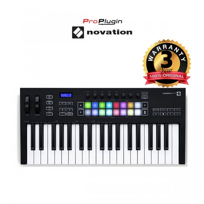 Novation LAUNCHKEY 37 MK3 มิดี้คีย์บอร์ดใบ้ คีย์บอร์ดไฟฟ้า 37 Key แบบ USB Midi Keyboard Controller (ProPlugin)