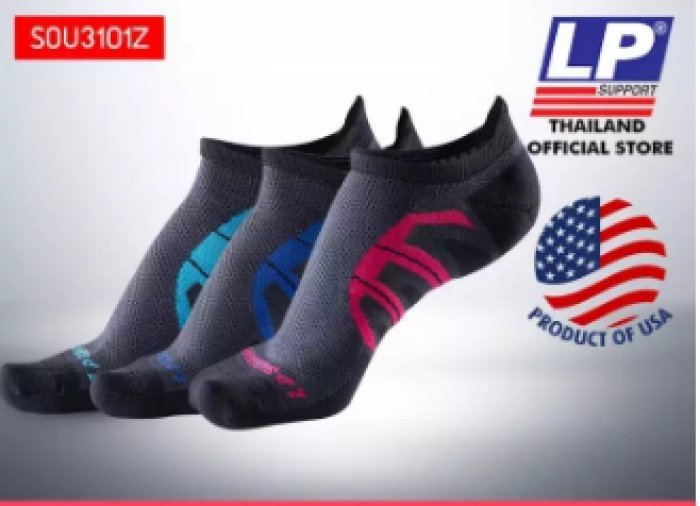 LP SUPPORT SOU3101Z ผู้ชาย/ผู้หญิง ถุงเท้า วิ่ง ข้อต่ำ LOW-CUT COMPRESSION SOCKS RUNNING