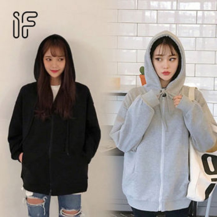LZD1217 เสื้อหนาวมีฮูท เสื้อหนาวซิปผ่ากลาง เสื้อแจ็คเก็ต เสื้อกันหนาวผู้หญิง ฤดูใบไม้ผลิ ฤดูใบไม้ร่วง ทรงหลวม ลำลอง ออกกำลังกาย