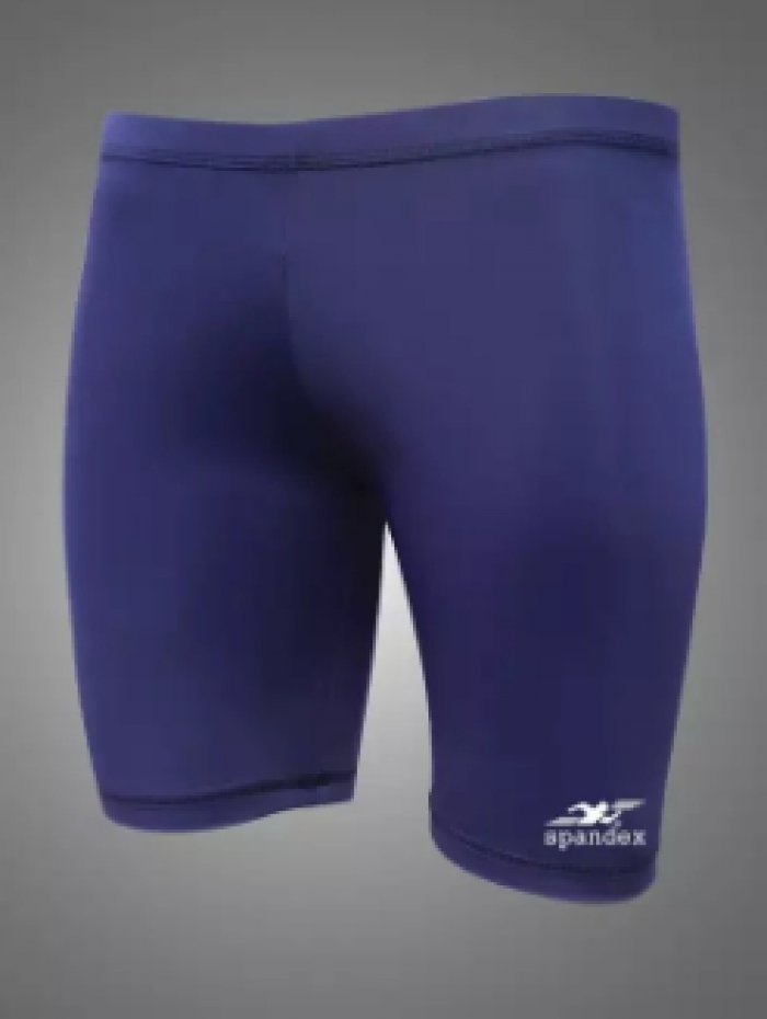 Spandex กางเกงรัดกล้ามเนื้อขาสั้น S001SF สีกรมท่า