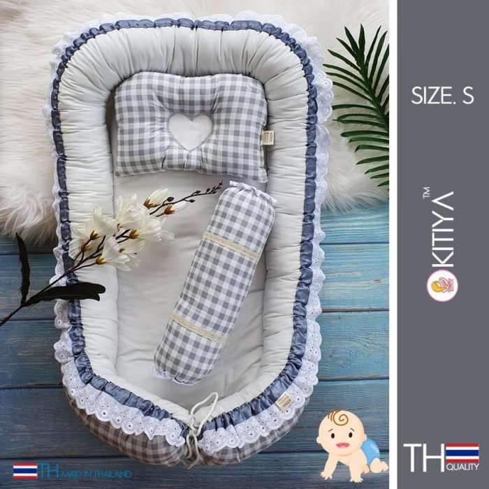 เบาะนอนเด็ก babynest QuiltByKitiya ที่นอนเด็ก ของใช้เด็ก ที่นอนเด็กอ่อน เบาะนอนห่อตัว ที่นอนห่อตัว ที่นอนทารก เบาะนอนทารก