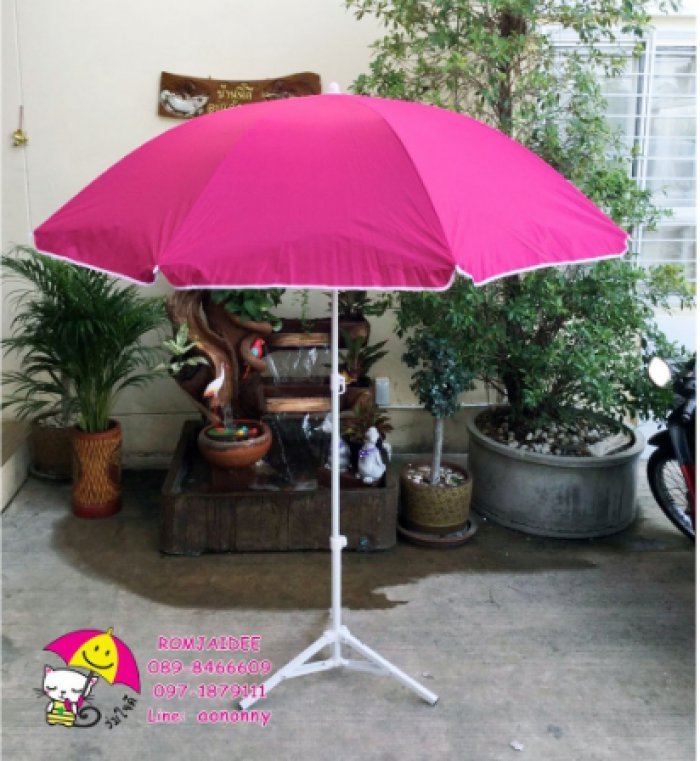 ร่มสนาม 40 นิ้ว มีสีพื้นและสลับสี มียูวี S907 (เฉพาะร่ม)