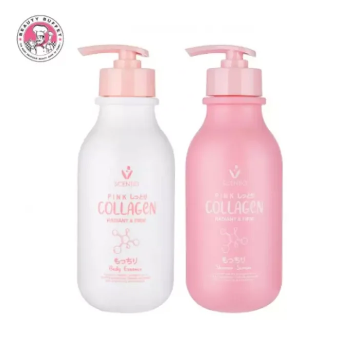 [เซตสุดคุ้ม!!] BEAUTY BUFFET SCENTIO PINK COLLAGEN RADIANT & FIRM BODY ESSENCE&SHOWER SERUM เซนทิโอ พิ้งค์ คอลลาเจน เรเดียนท์ แอนด์ เฟิร์ม บอดี้ เอสเซ้นส์&ชาวเวอร์ เซรั่ม (350 ML)