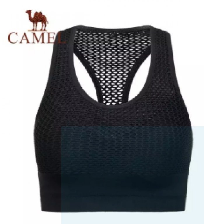 Camel girls sports bra comfort breathable elastic wireless running Yoga Tops lingerie fitness vest