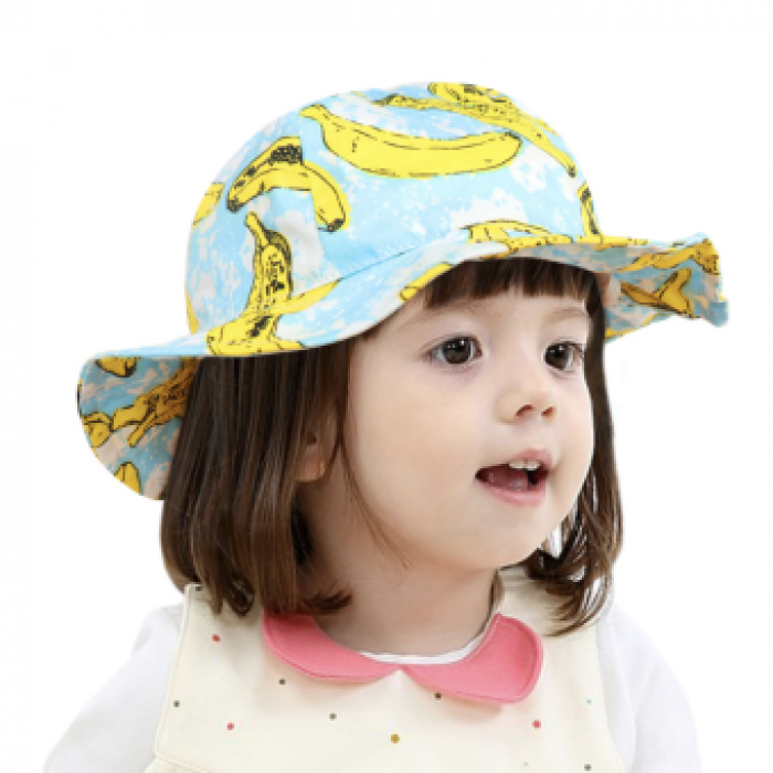 หมวกบักเก็ตเด็ก หมวกเด็กแบบมีสายรัด ลายน่ารัก Baby Bucket Hat