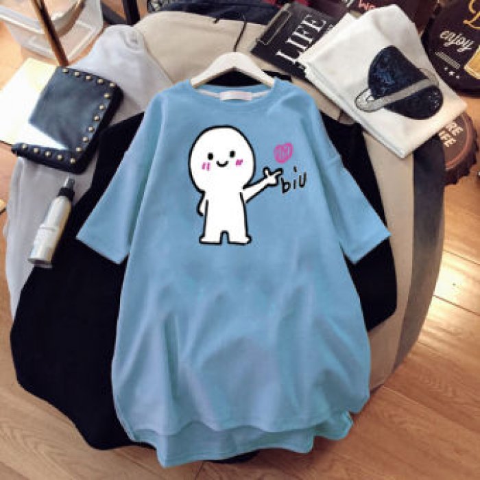 ใหม่ !! เสื้อยืดแฟชั่นผู้หญิงเนื้อผ้าดีใส่สบายคอกลมแขนสั้นแนวหวานสดสวยน่ารักผู้หญิงแฟชั่นใหม่