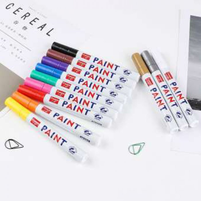 Janedream 1 ชิ้น 11 สีกันน้ำยางรถยนต์ยางล้อ CD โลหะถาวรเครื่องหมายสี graffti มันเครื่องหมายเครื่องเขียน