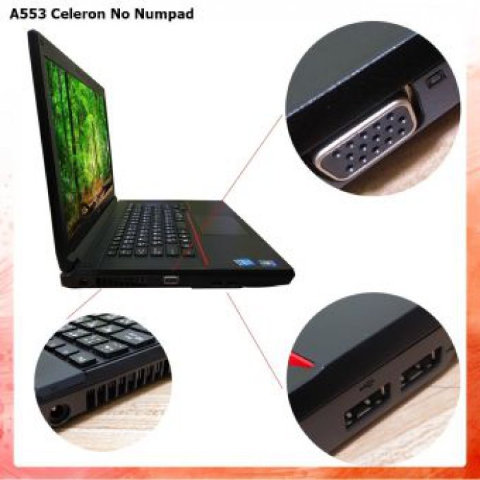 โน๊ตบุ๊คมือสอง Notebook FUJITSU LIFEBOOK Intel Celeron ขนาด 15.6นิ้ว