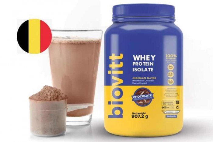 *ลดราคา* Biovitt Whey Protein Isolate เวย์โปรตีน ไอโซเลท รสช็อกโกแลต สร้างกล้ามเนื้อ ลีนไขมัน ปั๊มซิกแพค ชุดเร่งกล้าม เน้นอร่อย ไม่มีน้ำตาล (2 lb)