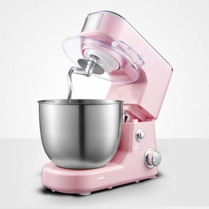 เครื่องผสม ตีไข่ Food Mixer เครื่องปั่นผสมแป้ง เครื่องตีแป้ง เครื่องผสมอาหารอเนกประสงค์ เครื่องตีไข่รุ่นครัวเรื่อน เครื่องมิกเซอร์รุ่นเล็ก นวดแป้ง/ผสมอาหาร/หัว3แสร้างสรรค์ได้หลากหลายเมนู โถสแตนเลส4ลิต