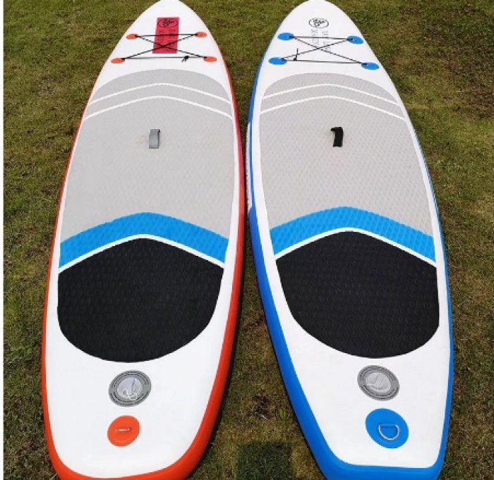 ✲☽Double Inflatable Paddle Board ชุดกระดานโต้คลื่นผู้ใหญ่ Stand-up SUP สกีน้ำ Paddle Board กระดานลอยไฟฟ้า Floating Board