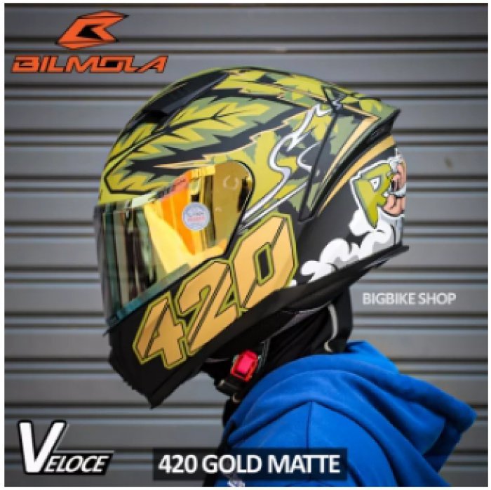 หมวกกันน็อค BILMOLA VELOCE 2021 ลาย 420 มี2สีให้เลือก