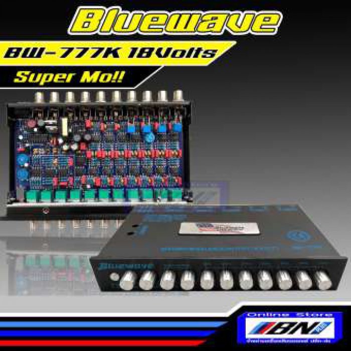 BLUEWAVE BW-777K เครื่องเสียง เครื่องเสียงรถ เครื่องเสียงรถยนต์ รถยนต์ ปรีแอมป์ ปรีแอมป์รถยนต์