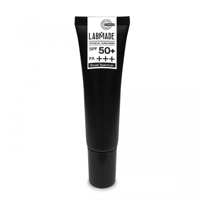 [OFFICIAL SHOP] ครีมกันแดดป้องกันได้ทั้งรังสี UVA+UVB [โดยเภสัชกร] เนื้อบางเบา ทนเหงื่อได้ดี [LABMADE PHYSICAL SUNSCREEN SPF50+ PA+++]