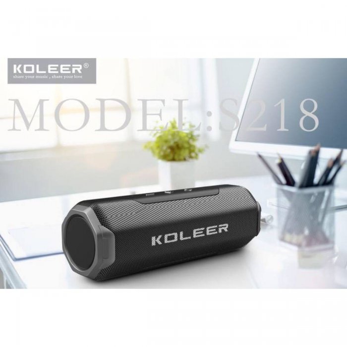 ลำโพงบลูทูธเสียงดี คุณภาพสูง Bluetooth Speaker Koleer รุ่น S218