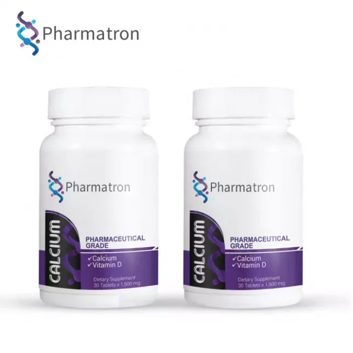 แคลเซียม พลัส วิตามินดี x 2 ขวด ฟาร์มาตรอน Calcium plus Vitamin D Pharmatron 30 เม็ด x 1,500 mg. กระดูก บำรุงกระดูก กระดูก