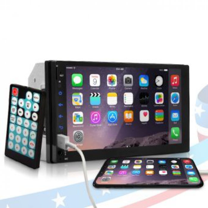 เครื่องเสียงรถ วิทยุติดรถยนต์ *ไม่ต้องใช้แผ่น มีบลูทูธ* จอ2DINมิลเลอร์ลิ้งค์ ขนาด7นิ้ว M-9318 MP5แถมทวิตเตอร์โดมT-005 1คู่