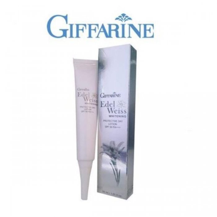 กิฟฟารีน Giffarine ครีมกันแดด เนื้อบางเบา SPF 50PA+++ เอดดัลไวส์ ไวท์เทนนิ่ง โพรเทคทีฟ เดย์ ขนาด 30ml